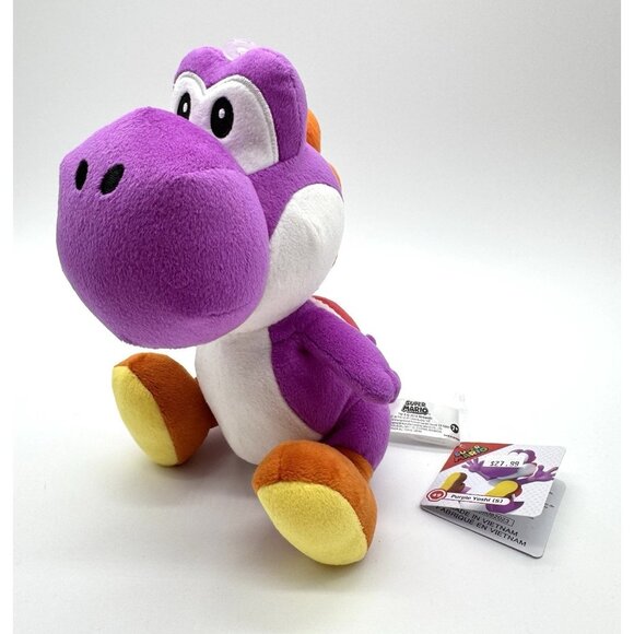 New PURPLE YOSHI PLUSH 8" Plushy Toy Nintendo Koopa 2018 w Tag - Picture 1 of 4